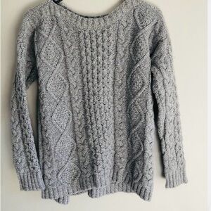 Madewell Fishermans  Cable Knit Women's Sweater, grey